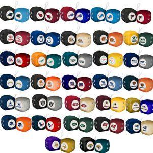 NFL Football Team Logo - NFL Fuzzy Dice (Choose Your Favorite Team) NFL Football Team Logo ...