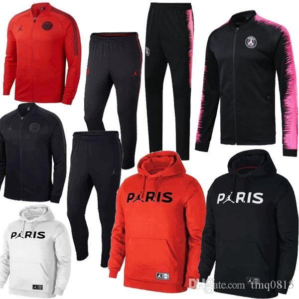 Paris 2018 Logo - 2019 New Logo 2018 2019 Paris BLACK RED WHITE PINK Jackets+Pants ...
