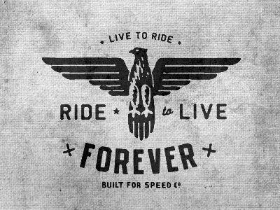 Retro Bird Logo - Best Dribbble - Live Ride Curtis images on Designspiration