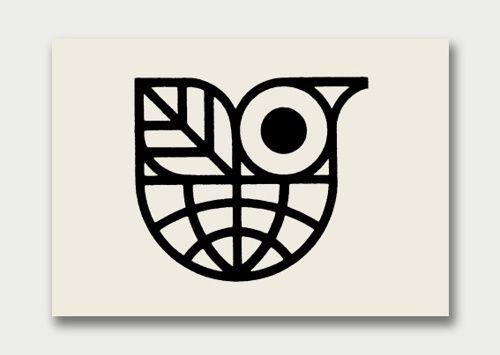 Retro Bird Logo - 3rd World Outdoor Advertising Congress #retro #logo #design | Mono ...