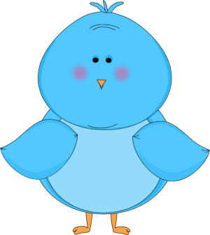 Cute Blue Bird Logo - Cute Blue Bird Clipart