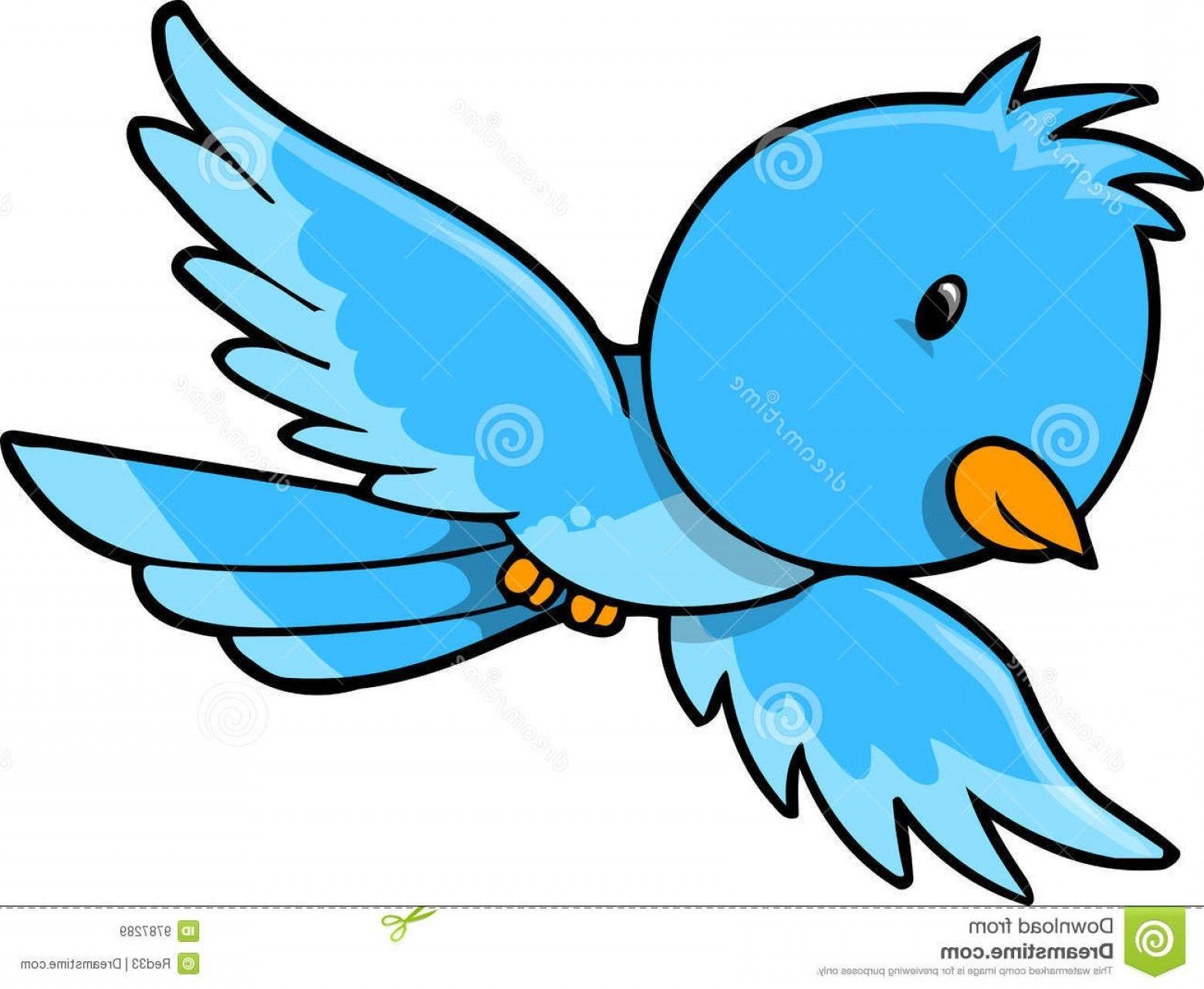 Cute Blue Bird Logo - Blue Bird Vector