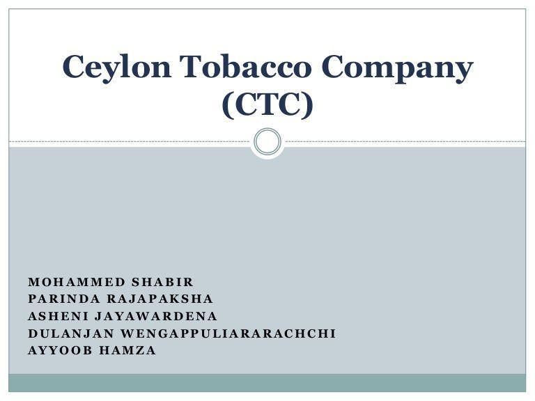 Ceylon Tobacco Logo - Ceylon tobacco company (ctc)