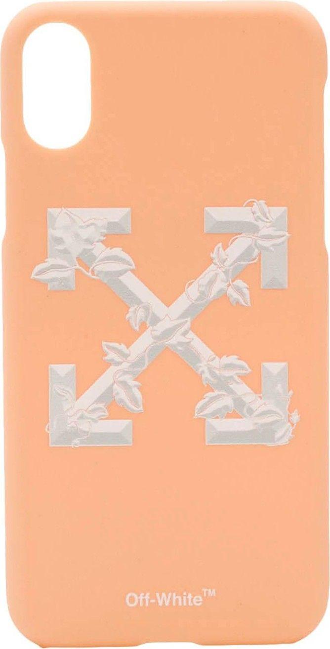 Orange and White Arrow Logo - Off White arrow logo iPhone X case in Orange - Mkt