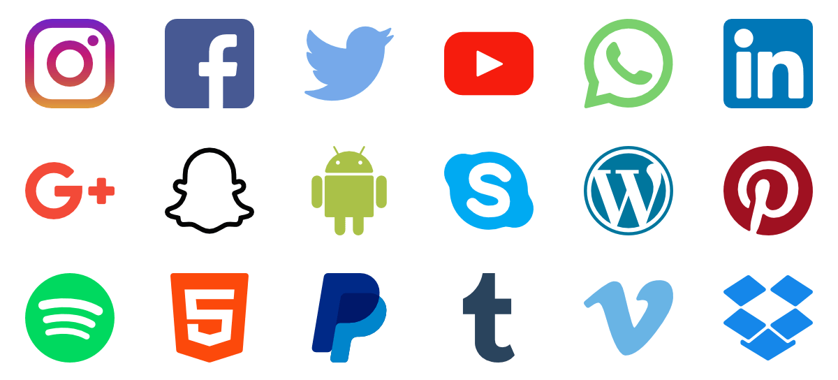 Social Media Art Logo - Social Media Logo】. Social Media Logo Vectors PNG Free Download