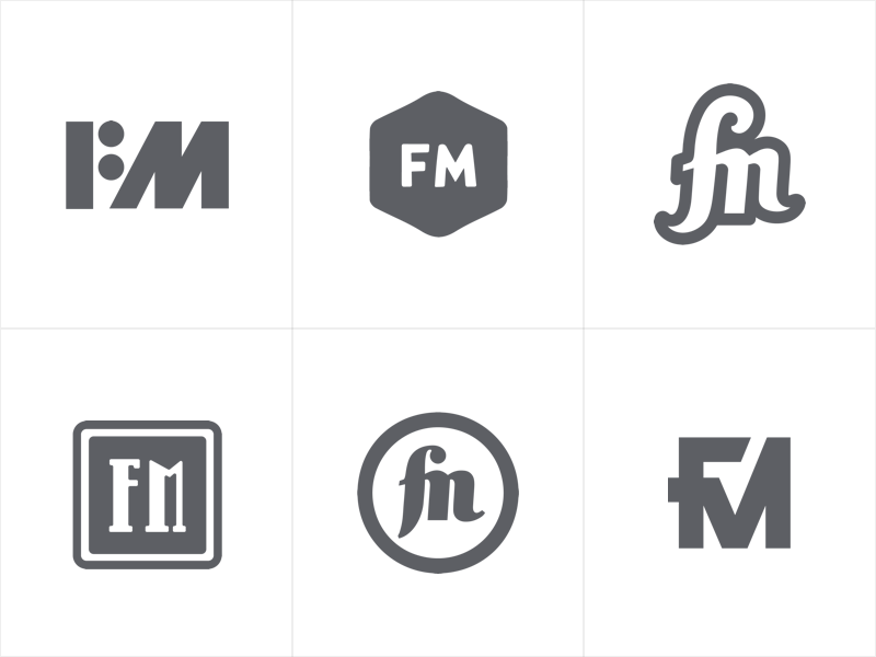 FM Logo - FM - Logo Exploration by Guiinch | Dribbble | Dribbble
