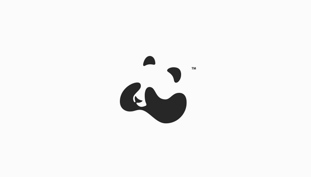 Black and White Panda Logo - Panda Knows logo | Logo Inspiration