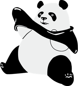 Black and White Panda Logo - panda Logo Vector (.EPS) Free Download