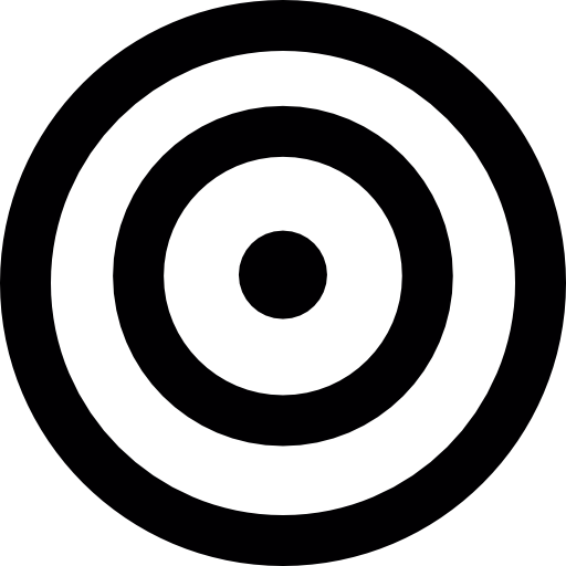 Black Target Circle Logo - Target circles Icons | Free Download