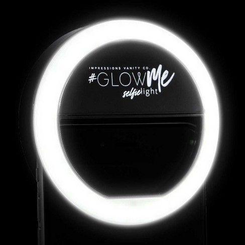Black Target Circle Logo - Impressions Vanity GlowMe 1.0 LED Selfie Ring Light