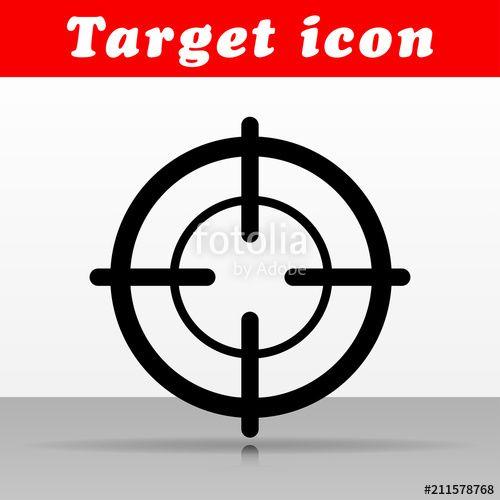 Black Target Circle Logo - Black Target Vector Icon Design Stock Image And Royalty Free Vector