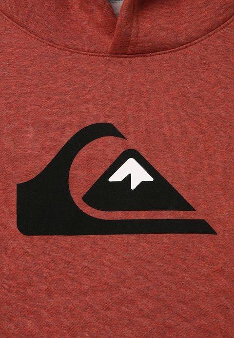 Red Qu Logo - Quiksilver BIG LOGO HOOD YOUTH red heather