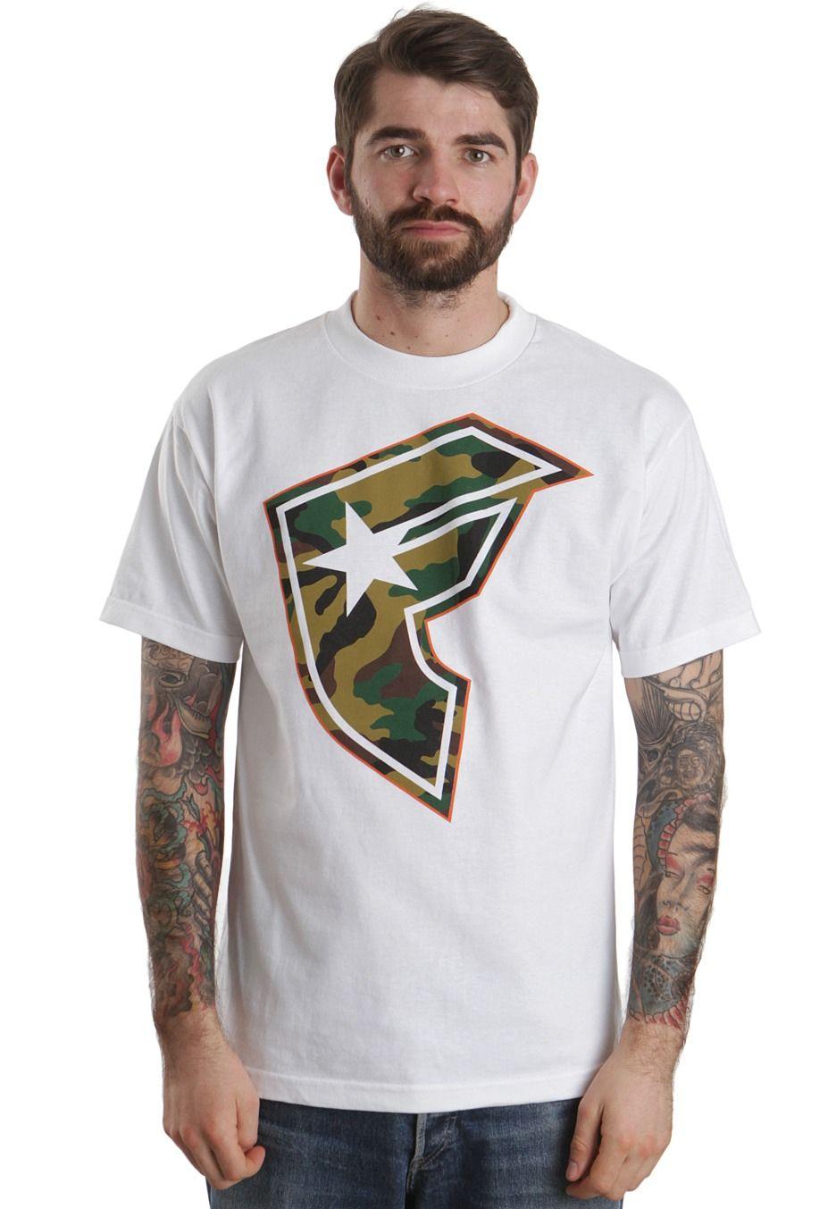 Camo Famous Stars and Straps Logo - Famous Stars And Straps - Hunter BOH White/Orange/Camo - T-Shirt ...