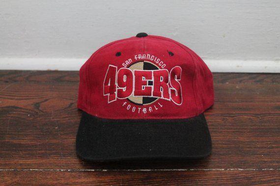 Red Qu Logo - San Francisco 49ers starter snapback vintage big logo red | Etsy