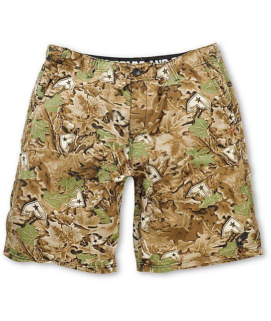 Camo Famous Stars and Straps Logo - Famous Stars & Straps Laced Camo Hybrid Shorts Fmous | Zumiez