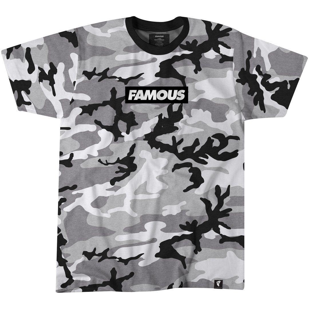 Camo Famous Stars and Straps Logo - Camo Bar Tee – Famous Stars and Straps