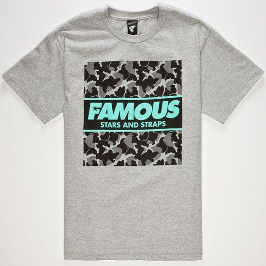 Camo Famous Stars and Straps Logo - FAMOUS STARS & STRAPS Camo Box Mens T-Shirt – Tees On Tap 2014 Archive