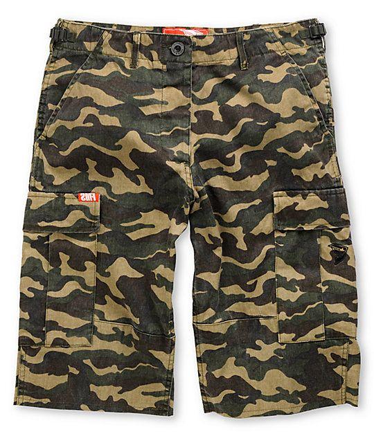 Camo Famous Stars and Straps Logo - Famous Stars & Straps Camo Cargo Shorts | Zumiez