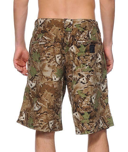 Camo Famous Stars and Straps Logo - Famous Stars & Straps Laced Camo Hybrid Shorts Fmous | Zumiez