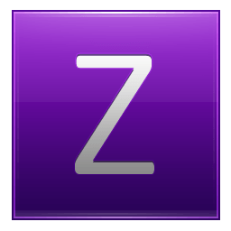 Purple Letter Z Logo - Letter Z violet Icon | Multipurpose Alphabet Iconset | Supratim Nayak