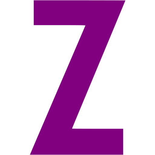 Purple Letter Z Logo - Purple letter z icon - Free purple letter icons