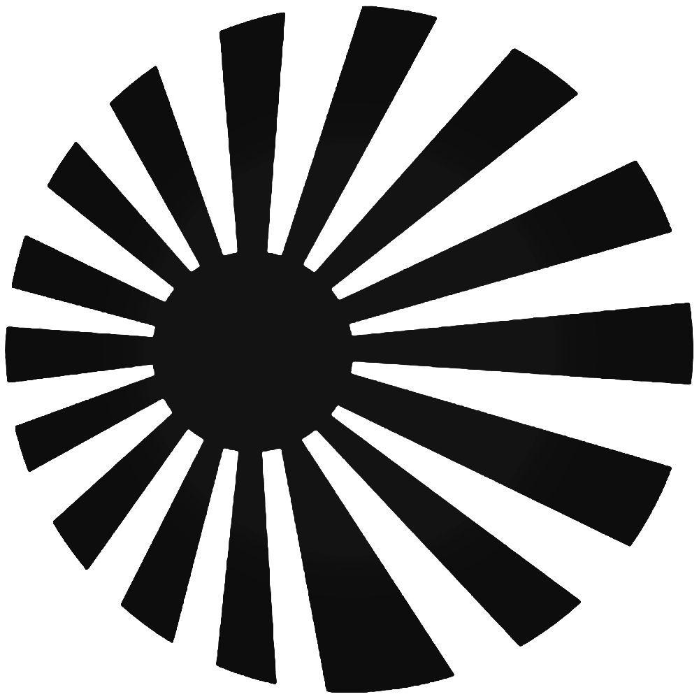 Sun Circle Logo - Rising Sun Circle Jdm Japanese Vinyl Decal Sticker