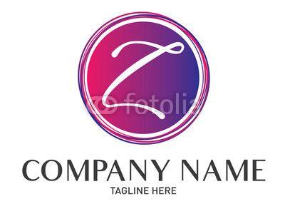 Purple Letter Z Logo - Round Letter Z Logo Gradient Trendy Modern Template Design | Buy ...