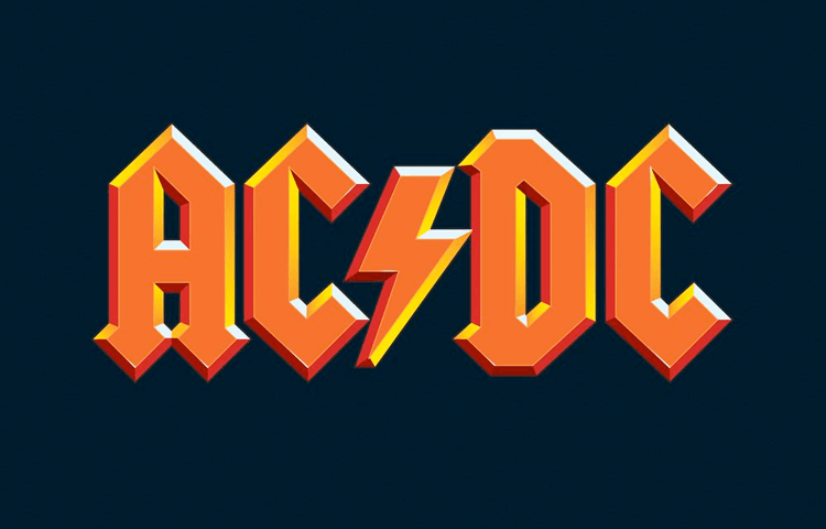 AC/DC Logo - AC/DC Logo - Iconic AC/DC Lightning Bolt Logo Design | Toni Marino