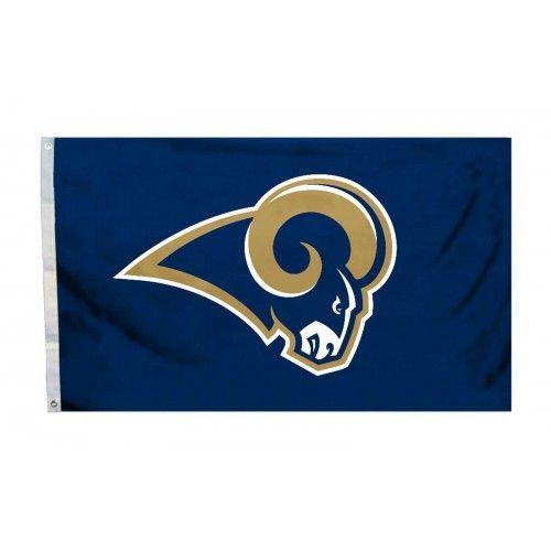 NFL Rams Logo - St. Louis Rams Logo 3'x 5' NFL Flag (K94962B) - by www.neoplexonline.com