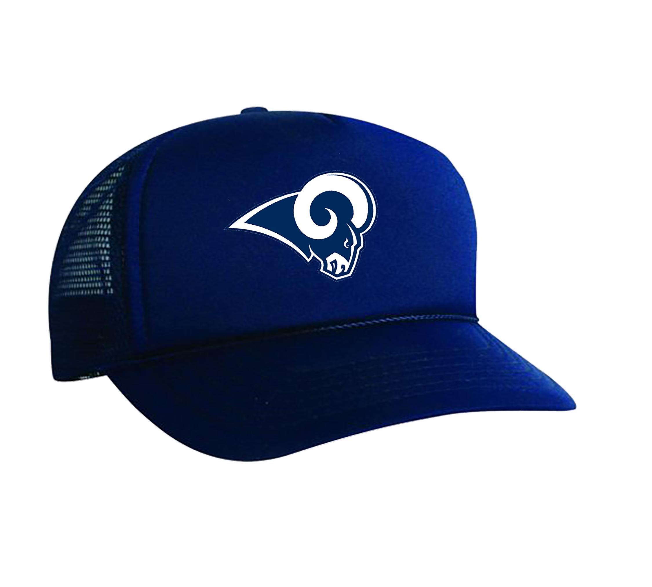NFL Rams Logo - NFL RAMS LOGO NAVY PRINTED HAT