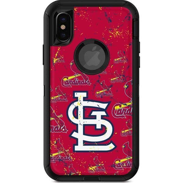 XS Blast Logo - St. Louis Cardinals Logo Blast OtterBox Defender IPhone X XS