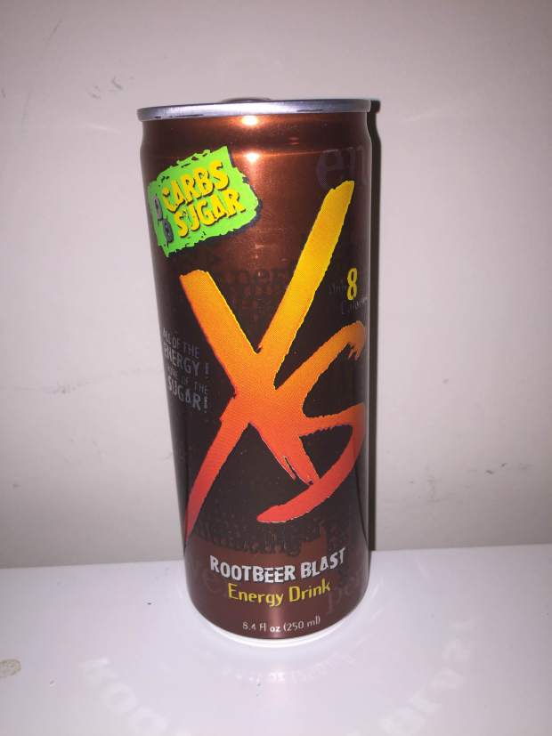 XS Blast Logo - XS Energy Drink Root Beer Blast | root beer reviews by zp
