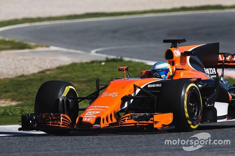 F1 Alonso McLaren Logo - Fernando Alonso, McLaren MCL32 at McLaren MCL32 filming day on ...