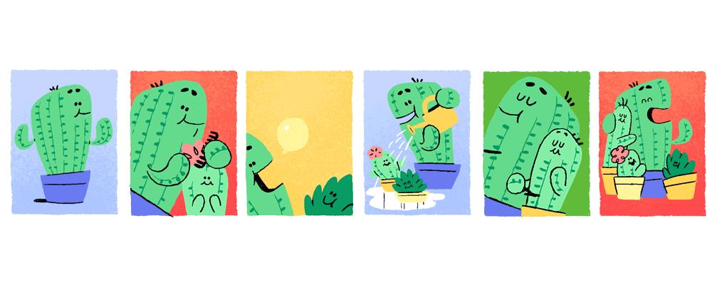Father's Day Google Logo - Father's Day 2017 Google doodle brings back the cactus family from ...