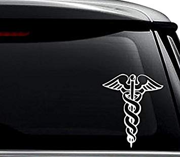 Snake Car Company Logo - Amazon.com: Caduceus Medical Symbol Snake Stake Decal Sticker For ...