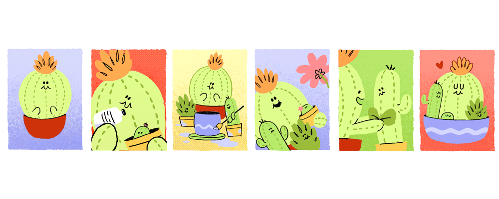 1000x400 - GIF - Father's Day 2017 Google Doodle brings back the cactus family Father's Day Google Logo - Father's Day 2017 Google Doodle brings back the cactus family