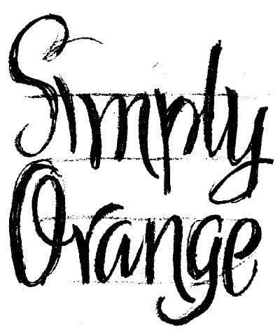 Simply Orange Logo - THE ART OF HAND LETTERING: Sinply Orange