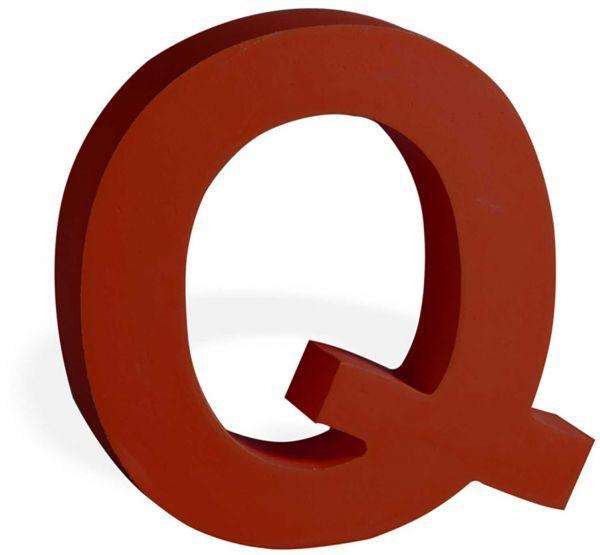 Rainbow Orange Red Circle Logo - Wooden Rainbow Letter Q (Red, 11 x 8 x 2 cm) | Souq - UAE