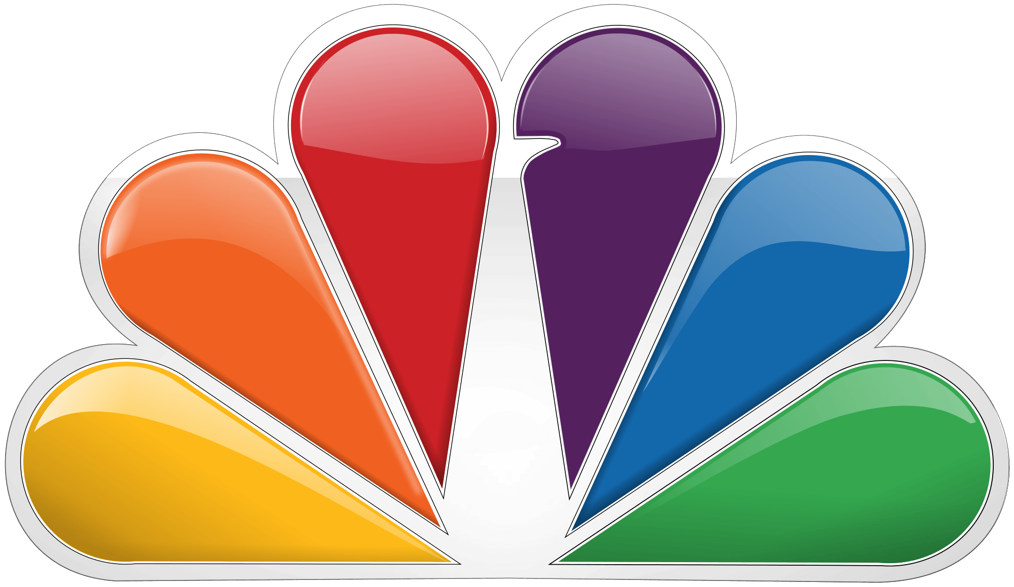 Rainbow Orange Red Circle Logo - NBC Peacock logo 2013 svg.png
