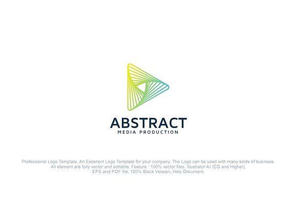 Media Logo - Abstract Media Production Logo ~ Logo Templates ~ Creative Market