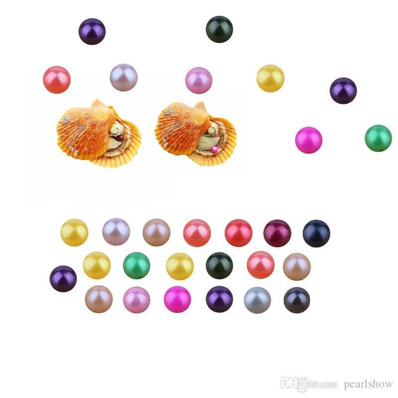 Rainbow Orange Red Circle Logo - Natural Rainbow Shell Orange Red Akoya Oyster with Round 6-7mm AAA+ ...