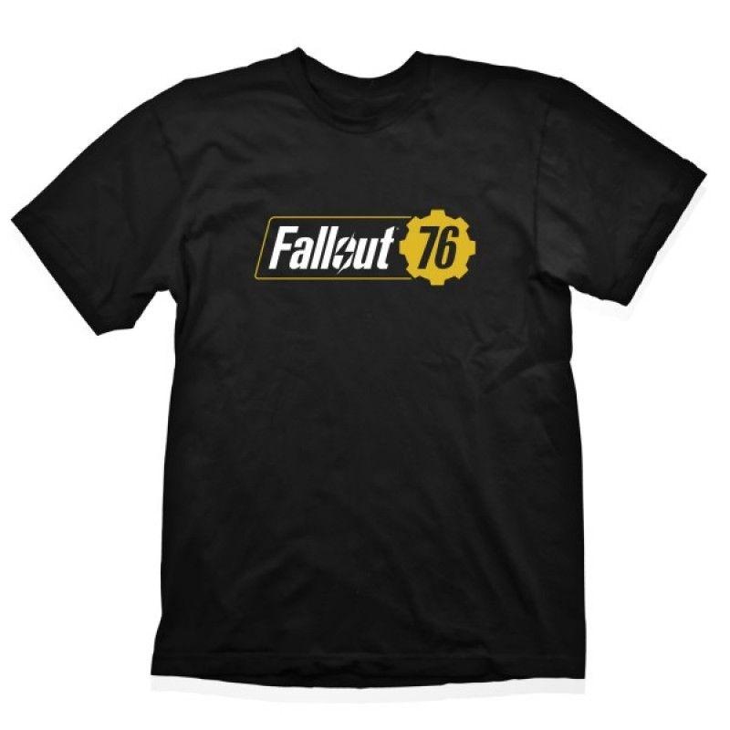 76 Logo - Fallout 76 T Shirt 76 Logo, Black, Sizes S