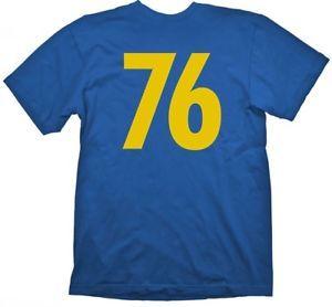 76 Logo - Fallout - Vault 76 Logo Male T-Shirt - Extra Extra Large - Blue ...