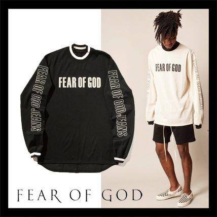 Fear of God Clothing Logo - FEAR OF GOD 2018-19AW Street Style U-Neck Long Sleeves Plain Logos ...