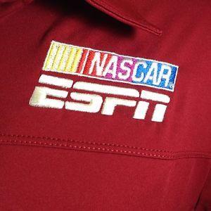 NASCAR On ESPN Logo - NASCAR ESPN Logo Polo Shirt Embroidered Commentator Style Racing ...