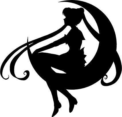Sailor Moon Black and White Logo - LogoDix