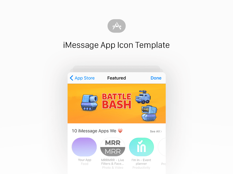 iMessage App Logo - iMessage App Icon Template Sketch freebie - Download free resource ...