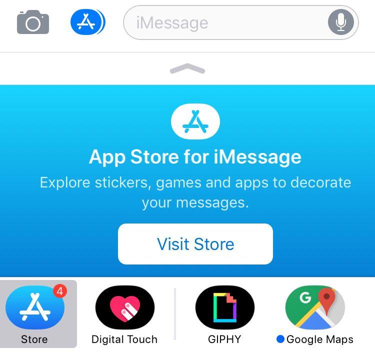 iMessage App Logo - iMessage App Store updates (can't find em)