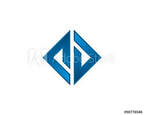 Diamond Shape Logo - C D Letter Diamond Shape Logo this stock vector and explore
