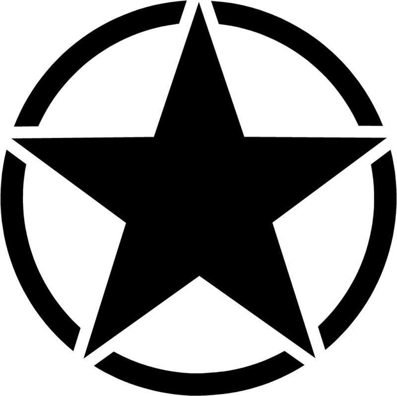 Jeep Star Logo - Army Jeep Logo Decal – Drew's Decals